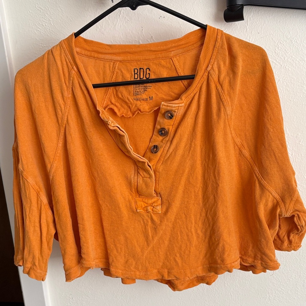 BDG Women's Vibrant Orange Crop Top